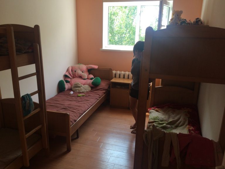 Residents at the Terchoonian Home in their newly completed bedrooms.