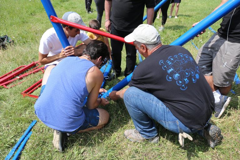 Executive Director, Peter Abajian joins the SERVICE Armenia 2017 group on this fun project.
