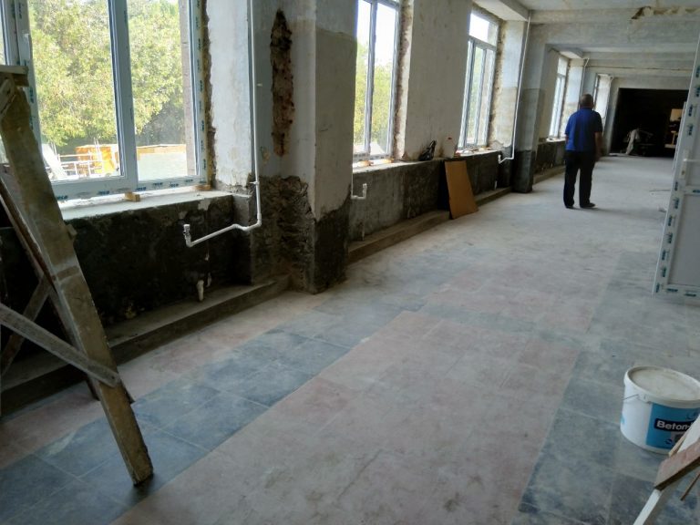 Modifications made to the stairs at the Zorakan Village School.
