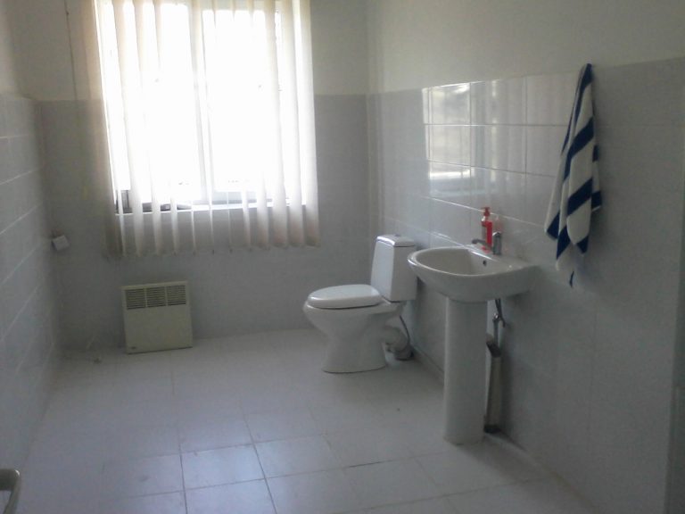 Newly added bathroom at the Verin Tsaghavan Medical Center.