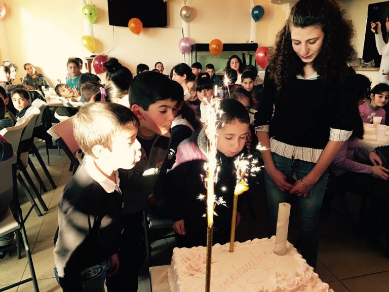 Monthly birthday celebrations at Debi Arach celebrating all student's birthdays for that month.