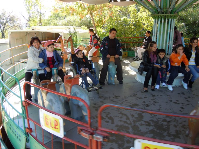 Children at the Kharpert Home enjoying a day with their new friends from Sweden.