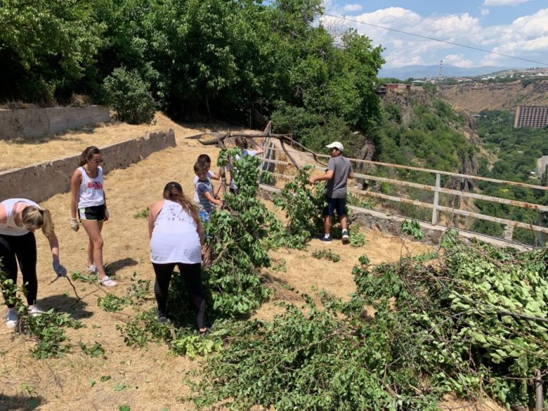 SERVICE Armenia 2019 participants pruned all the trees.