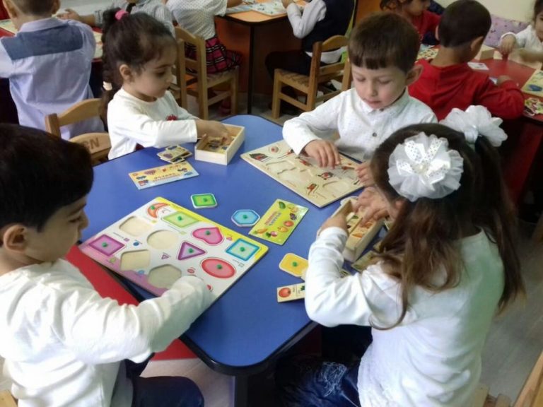 The children love their new kindergarten.