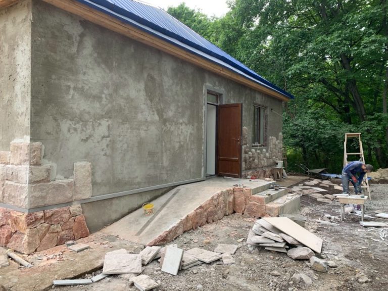 The Baghanis Kindergarten will have a wheelchair ramp on the side of the building.