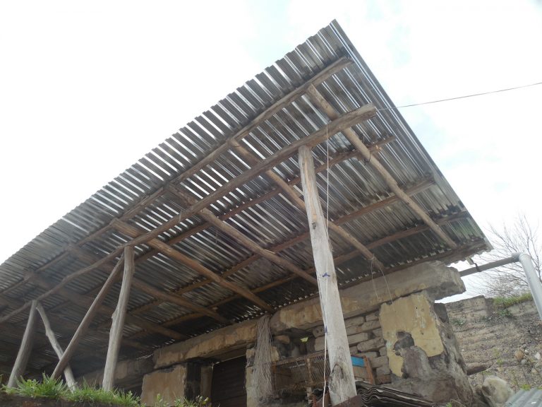 Gevorg's animal shelter was equipped with a new roof.