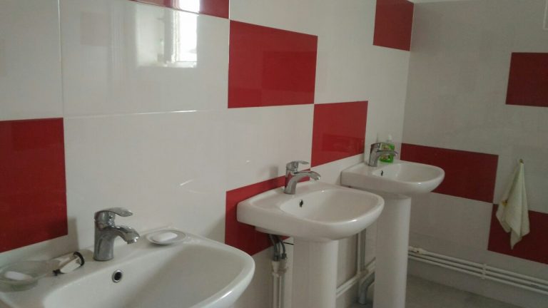 Work on the new bathrooms is complete at the Chinari Kindergarten.