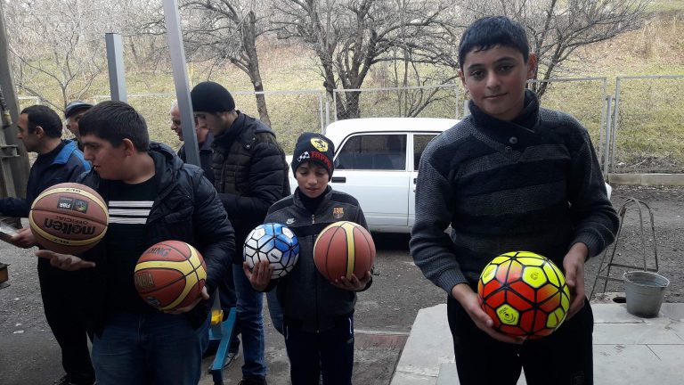 New basketballs, soccer balls and volleyballs were part of the requested items.