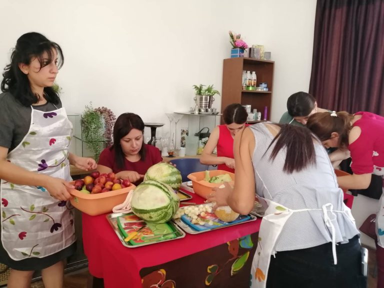 Classes took place in the border village of Koghb.
