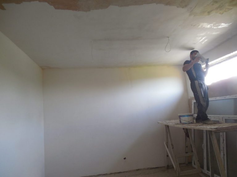 Workers replaced large Azeri facing windows to smaller, atrium windows to protect the children.