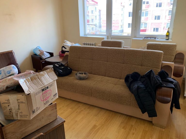 A new sofa set and other furniture was also given to the Yeghiazaryan family for their new home.