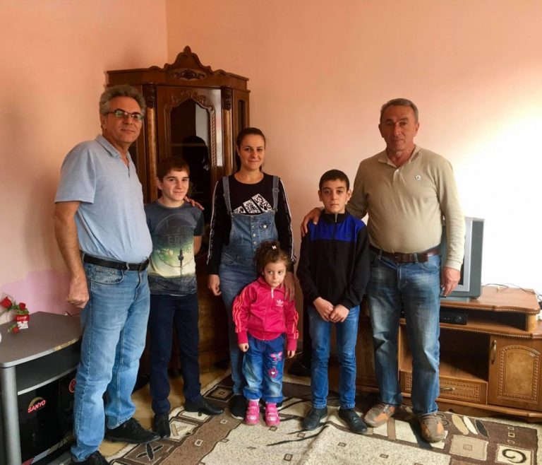 The Kharatyan family in their new home!