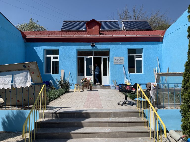 The exterior of the Movses Kindergarten was given a fresh coat of paint.