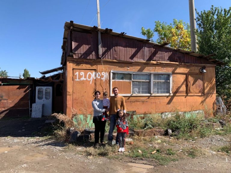 The last picture of the Sahakyan Family in front of their "domik."