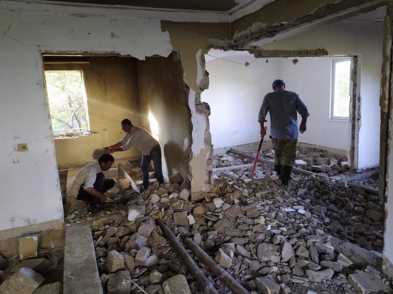 Interior demolition and changes to the floor plan taking place at Emma's home.