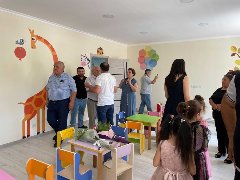 The inside of the renovated kindergarten.