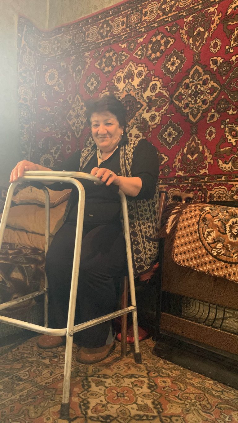 Nazik received her new hip.