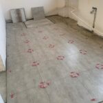 New tile flooring for the storage room