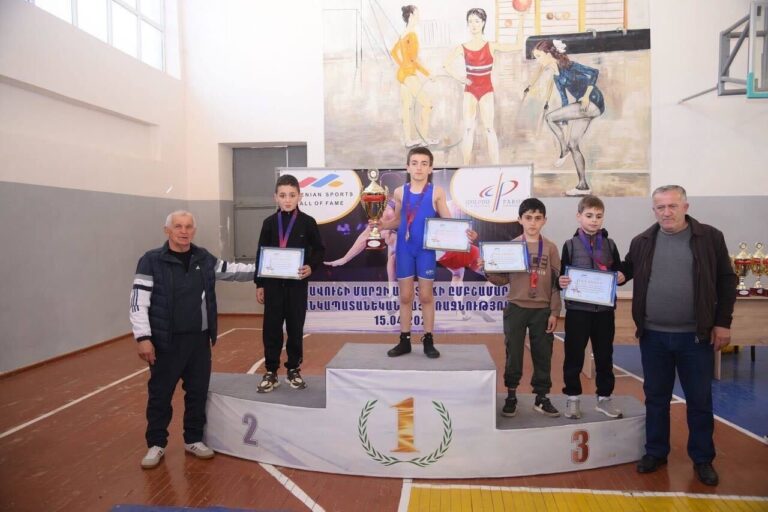 Tournament winners receive their medals and awards.