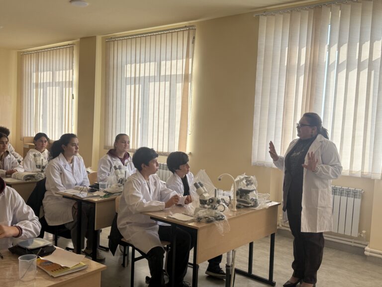 Students have begun classes in their new science lab.